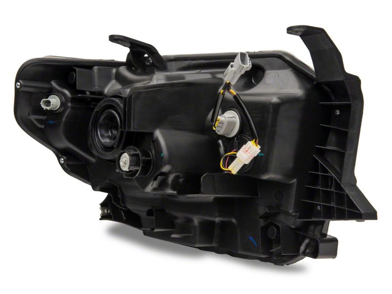 Raxiom 14-21 Toyota Tundra Axial Series Headlights w/ SEQL LED Bar- Black Housing (Clear Lens)