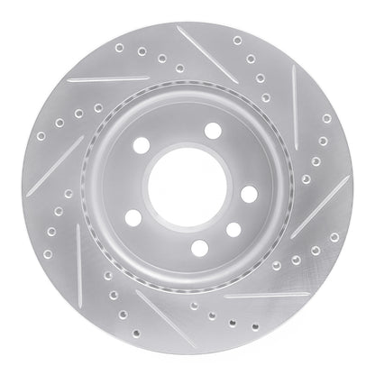 R1 Concepts R1 10-17 Volkswagen AMAROK (Mexico) Front Left Drilled & Slotted Silver Brake Rotor