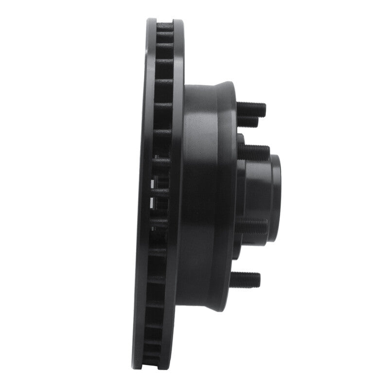 R1 Concepts R1 92-02 Chevrolet C2500 Front Right Drilled & Slotted Black Brake Rotor