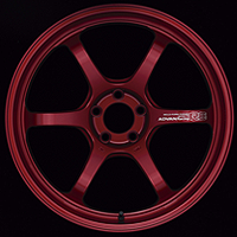 Advan R6 18x9.5 +45 5x100 Racing Candy Red Wheel
