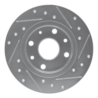 R1 Concepts R1 90-93 Mazda Miata Rear Left Drilled & Slotted Silver Brake Rotor