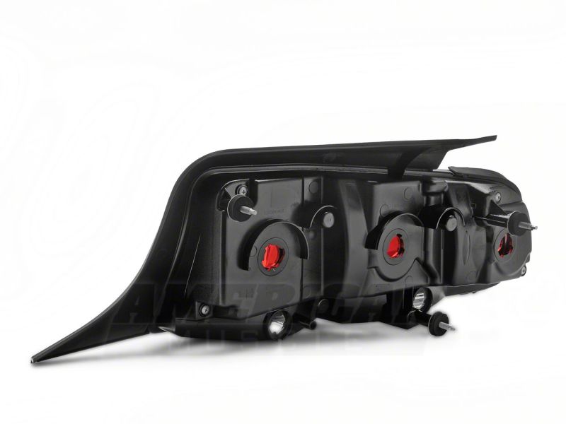 Raxiom 10-12 Ford Mustang Aero Tail Lights- Black Housing (Smoked Lens)