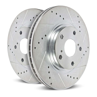 PowerStop Power Stop 16-21 Toyota Land Cruiser Front Evolution Drilled & Slotted Rotors - Pair