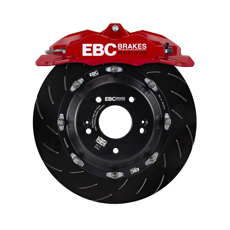 EBC Racing 05-10 Ford Mustang GT Red Apollo-4 Calipers 355mm Rotors Front Big Brake Kit