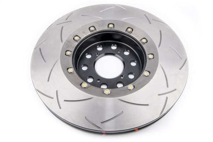 DBA 17+ Honda Civic Type R 5000 Fully Assembled 2-Piece Black Rotor Hat T3 Slotted 350mm x 32mm
