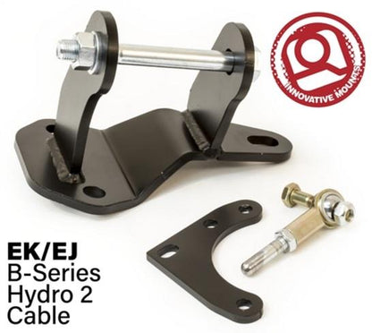 Innovative Mounts Innovative 96-00 Civic B-Series Black Steel Hydro to Cable Trans Conversion Bracket and Actuator