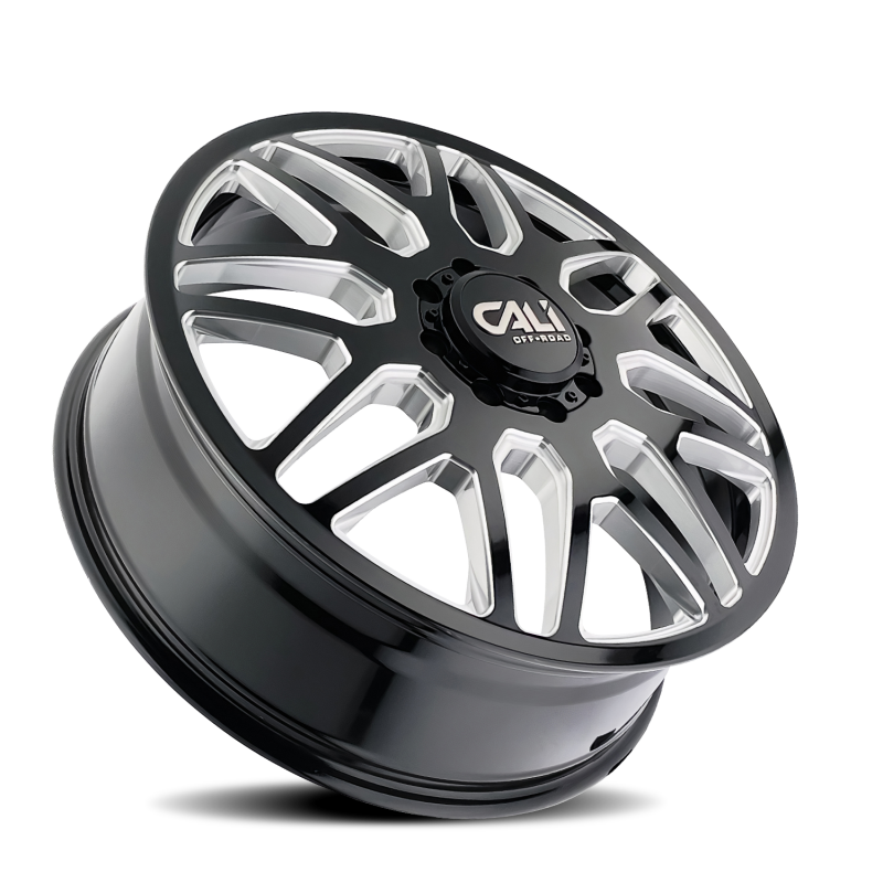 Cali Off-Road 9115D Invader Dually 22x8.25 / 8x210 BP / -192mm OS / 154.2mm Hub Gls Blk Mill Wheel