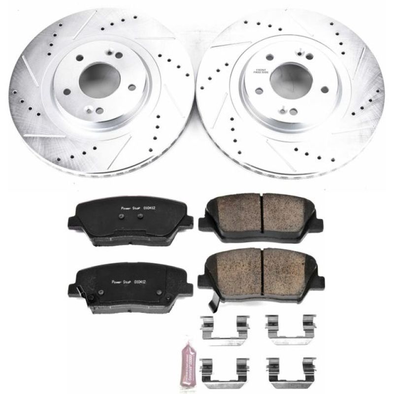 PowerStop Power Stop 13-18 Hyundai Santa Fe Sport Front Z23 Evolution Sport Brake Kit
