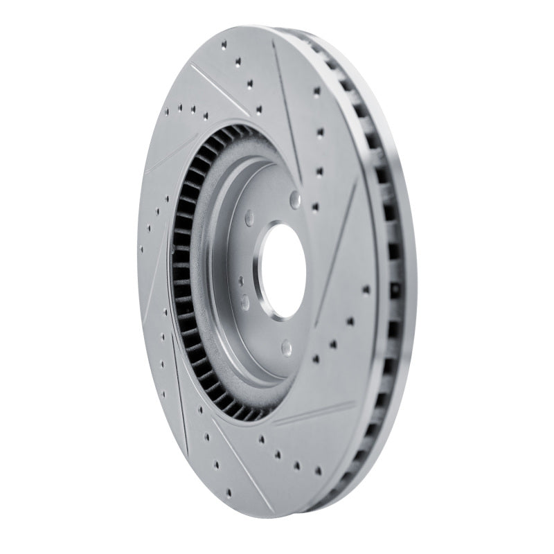 R1 Concepts R1 21-26 Hyundai SONATA Front Left Drilled & Slotted Silver Brake Rotor