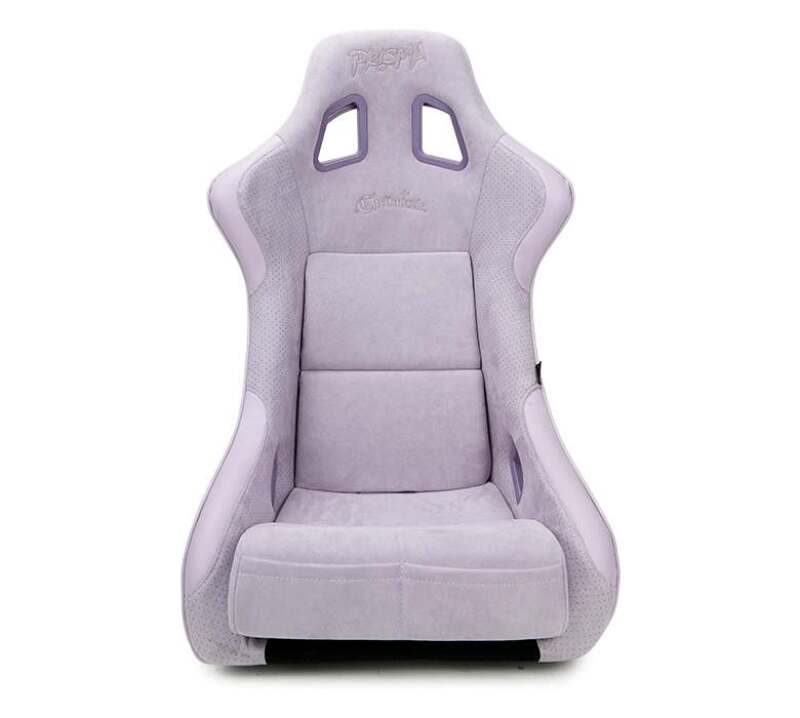 NRG FRP Bucket Seat (Medium) Prisma-Chromatic Lilac Vegan Suede w/ Chameleon Back