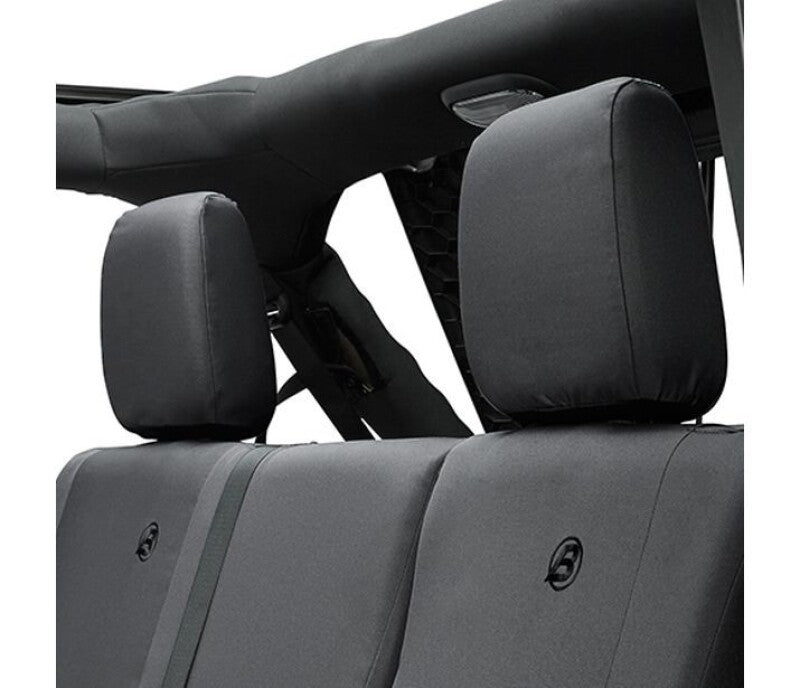 Bestop 13-18 Jeep Wrangler JK 4-Door Rear Seat Covers (Black Diamond)
