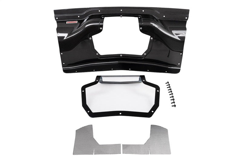 CORSA Performance Corsa 2020+ Chevrolet Corvette C8/Z06 Carbon Fiber Air Intake Trunk Panel with Polycarbonate