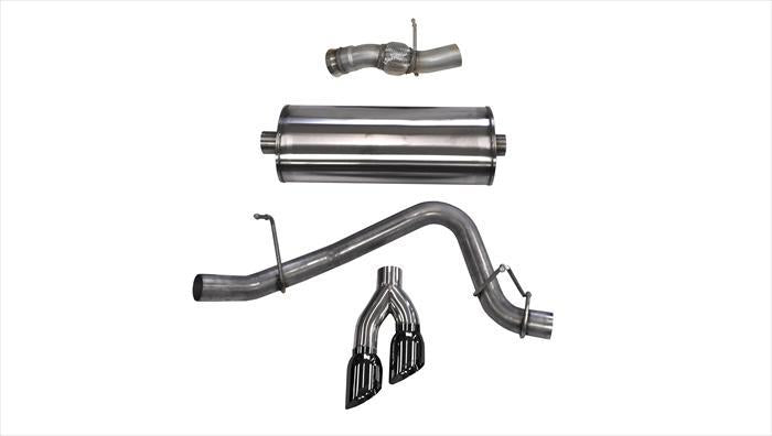 CORSA Performance Corsa 2015-2020 GMC Yukon Denali 6.2L V8 Single Side Exit Cat-Back Exhaust w/ Polished Black Tips