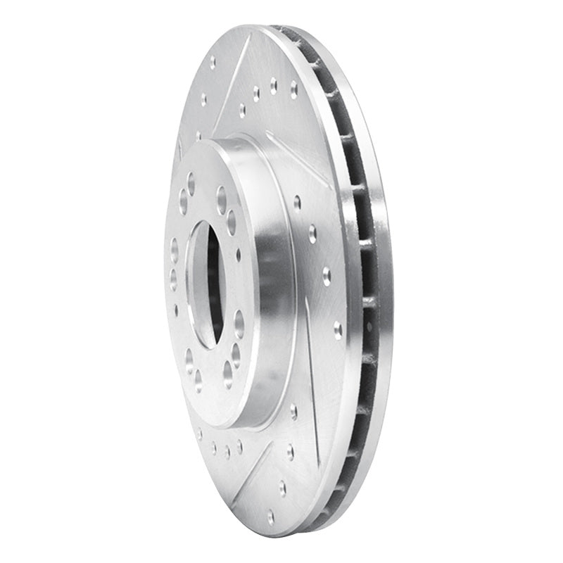 R1 Concepts R1 1991-2004 Dodge STEALTH Front Left Drilled & Slotted Silver Brake Rotor
