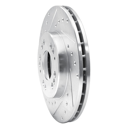 R1 Concepts R1 1991-2004 Dodge STEALTH Front Left Drilled & Slotted Silver Brake Rotor