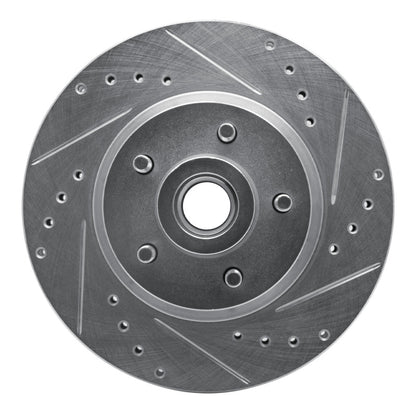 R1 Concepts R1 71-81 Chrysler Town & Country Front Right Drilled & Slotted Silver Brake Rotor