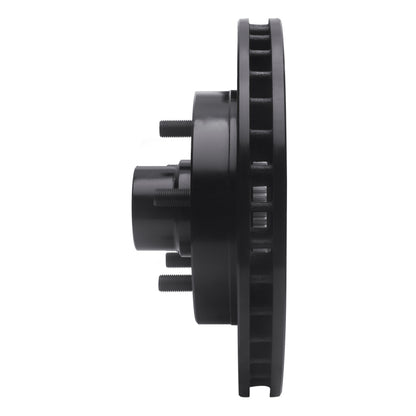 R1 Concepts R1 1992-2002 Chevrolet Tahoe Front Right Drilled & Slotted Black Brake Rotor
