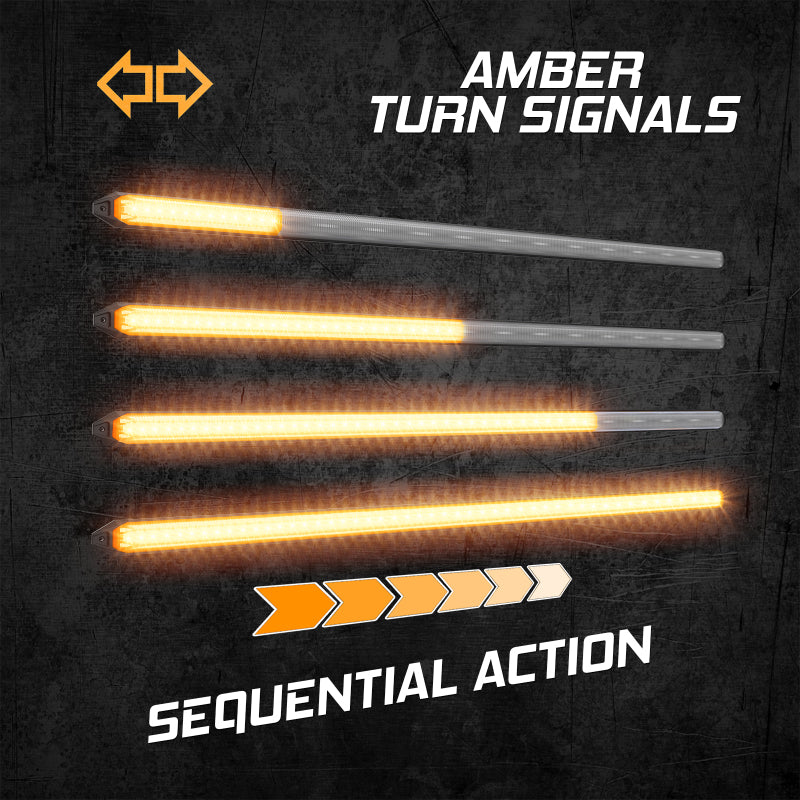 XKGLOW XK Glow 14In Switchback Grill Lights with Start-up Animation & Sequential Turn Signals