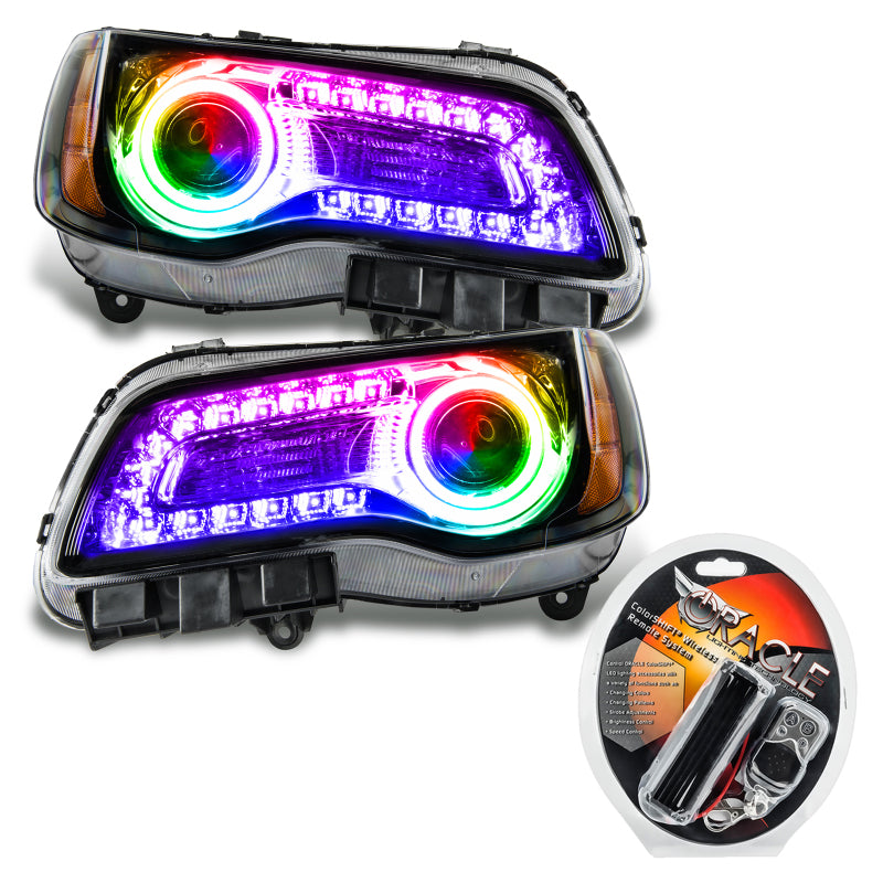 ORACLE Lighting Oracle 11-14 Chrysler 300C SMD HL - Black - NON HID - ColorSHIFT DRL - ColorSHIFT