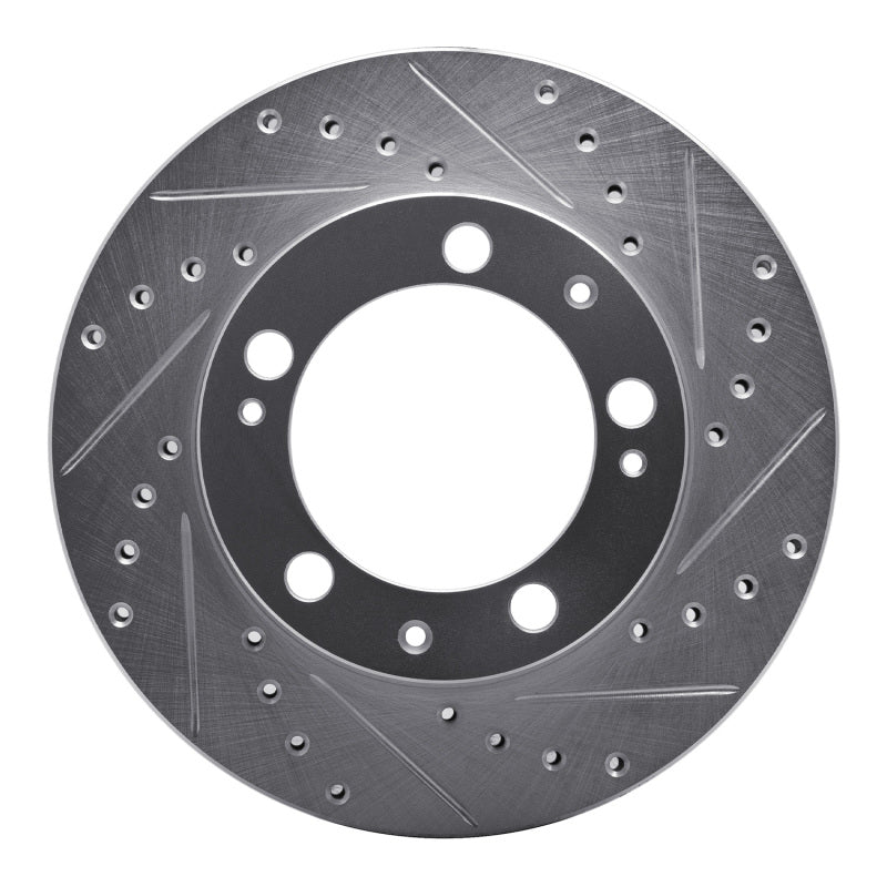 R1 Concepts R1 87-89 Porsche 944 Except Turbo Front Right Drilled & Slotted Silver Brake Rotor
