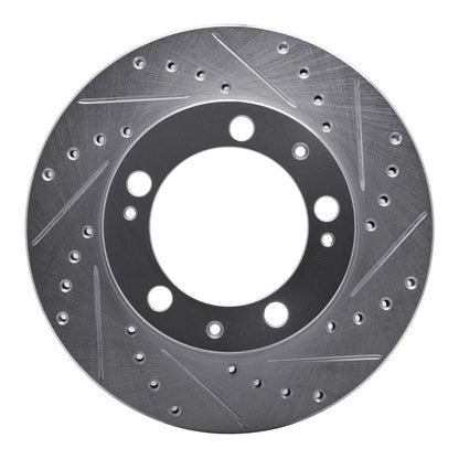 R1 Concepts R1 87-89 Porsche 944 Except Turbo Front Right Drilled & Slotted Silver Brake Rotor