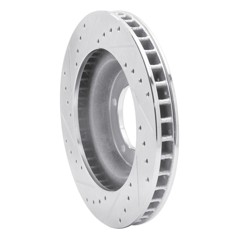 R1 Concepts R1 67-70 Chevrolet Impala Front Right Drilled & Slotted Silver Brake Rotor