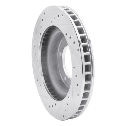 R1 Concepts R1 67-70 Chevrolet Impala Front Right Drilled & Slotted Silver Brake Rotor