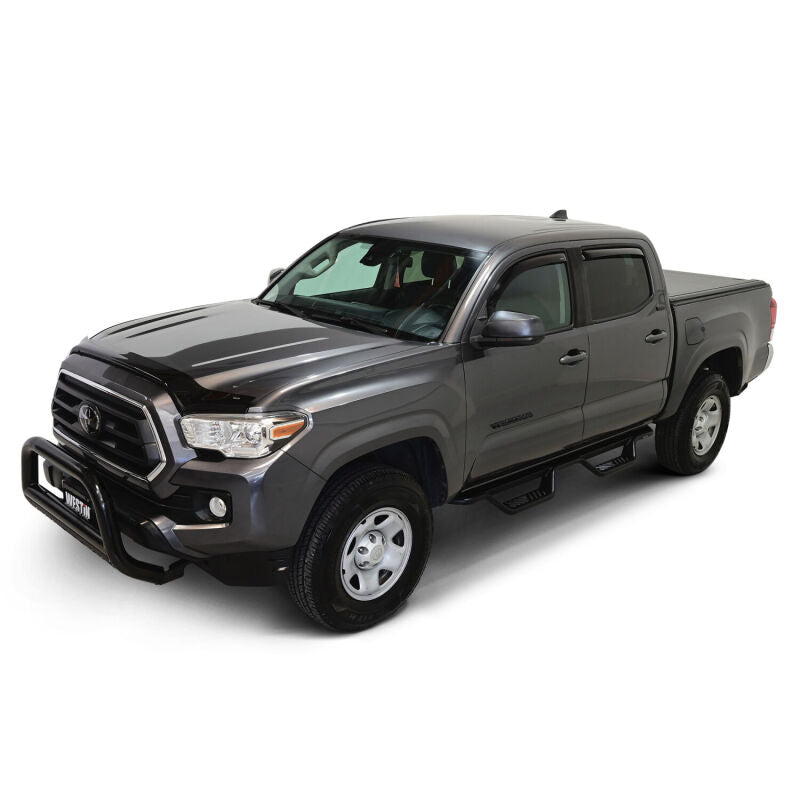 Westin 2016-2018 Toyota Tacoma Double Cab 4dr In-Channel Wind Deflector 4pc - Smoke