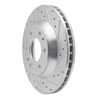 R1 Concepts R1 02-05 Buick Rainier Front Right Drilled & Slotted Silver Brake Rotor