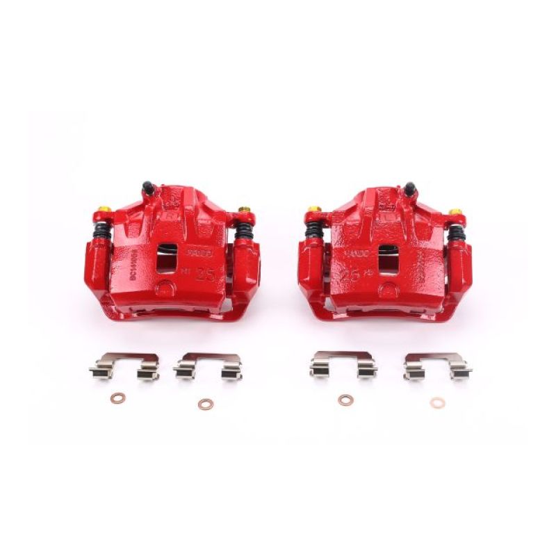 PowerStop Power Stop 04-05 Hyundai Sonata Front Red Calipers w/Brackets - Pair