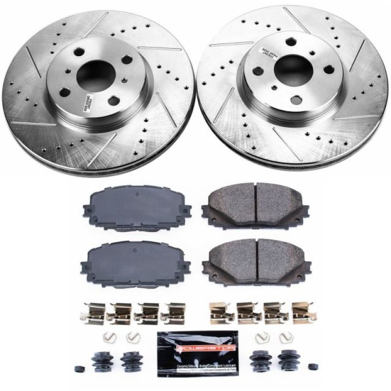 PowerStop Power Stop 12-18 Toyota Yaris Front Z23 Evolution Sport Brake Kit