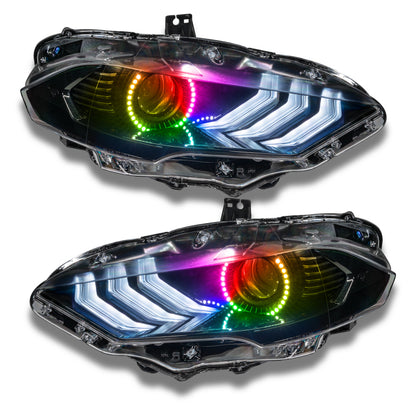 ORACLE Lighting Oracle 18-21 Ford Mustang LED Headlight Halo Kit - ColorSHIFT w/ Simple Controller