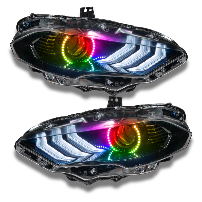 ORACLE Lighting Oracle 18-21 Ford Mustang LED Headlight Halo Kit - ColorSHIFT w/ BC1 Controller