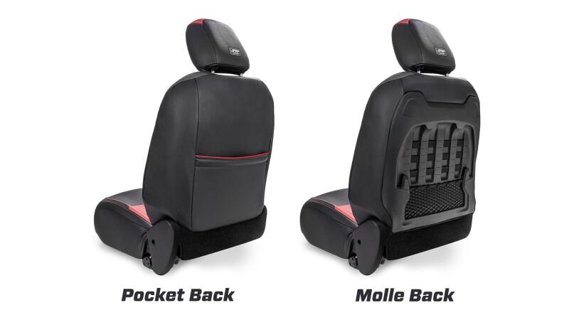 PRP Seats PRP 2018+ Jeep Wrangler JLU/4 Door/Jeep Gladiator JT/ Non-Rubicon Front Seat Covers(Pair) -Black/Tan