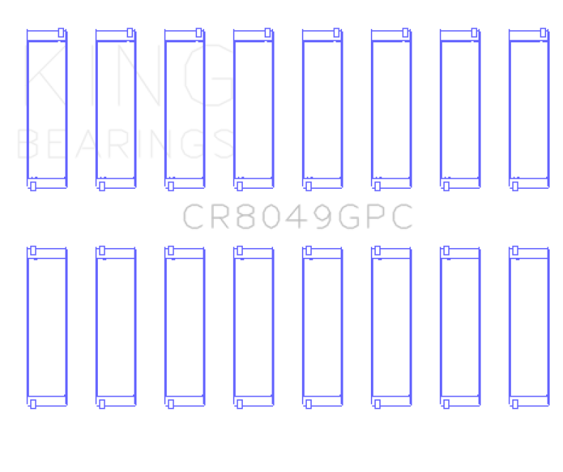King Engine Bearings BMW N62/ N63/ S63/ N62N (Size 0.25) Connecting Rod Bearing Set