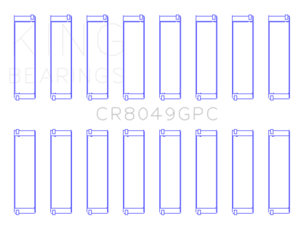King Engine Bearings BMW N62/ N63/ S63/ N62N (Size 0.26) Connecting Rod Bearing Set