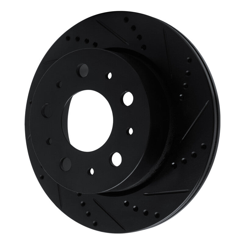 R1 Concepts R1 14-21 Ram Promaster 2500 Rear Right Drilled & Slotted Black Brake Rotor