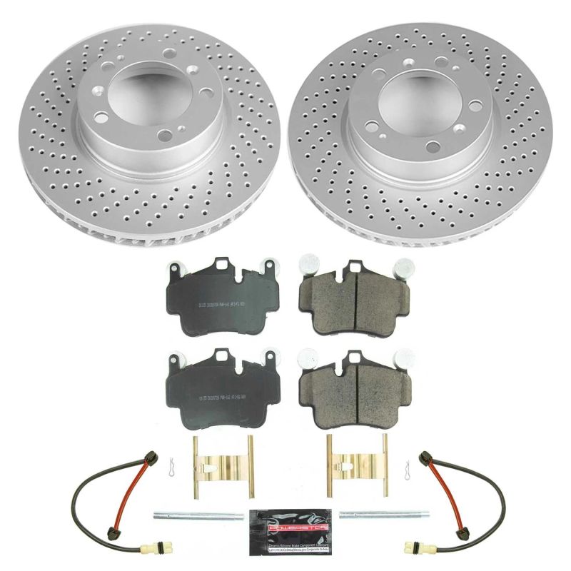 PowerStop Power Stop 2005 Porsche 911 Front Z17 Evolution Geomet Coated Brake Kit