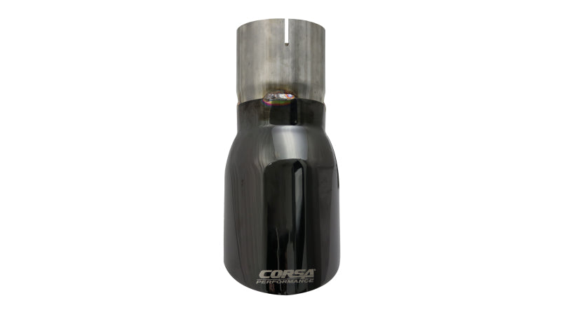 CORSA Performance Corsa Single Universal 3.0in Inlet / 4.0in Outlet Black PVD Pro-Series Tip Kit