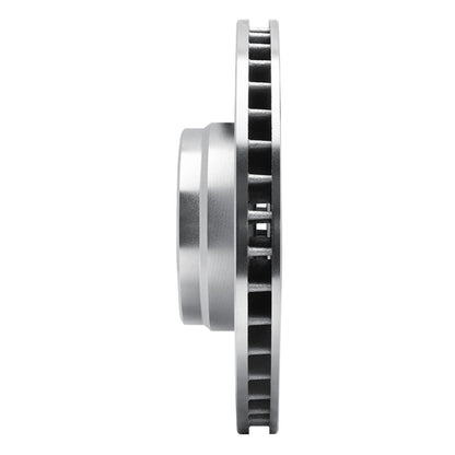 R1 Concepts R1 95-01 BMW 750IL Front Right Drilled & Slotted Silver Brake Rotor
