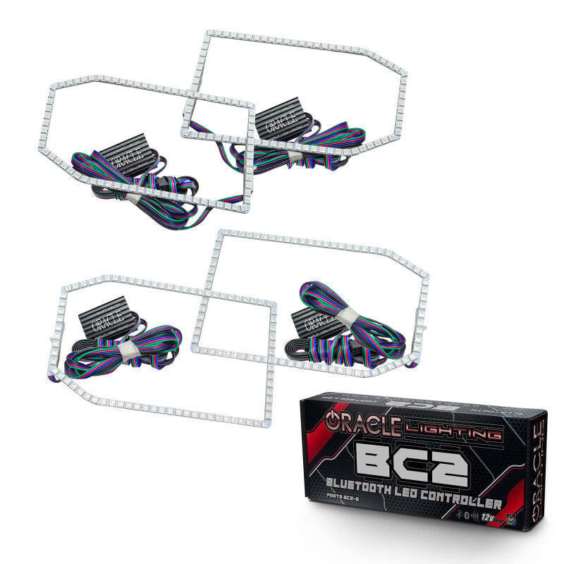 ORACLE Lighting Oracle Chevy Silverado 14-15 Halo Kit Non-Projector Style - ColorSHIFT w/ BC1 Controller