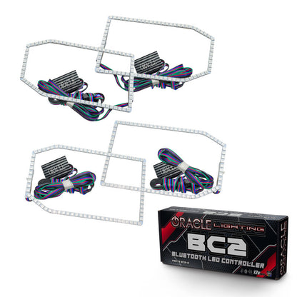 ORACLE Lighting Oracle Chevy Silverado 14-15 Halo Kit Non-Projector Style - ColorSHIFT w/ BC1 Controller
