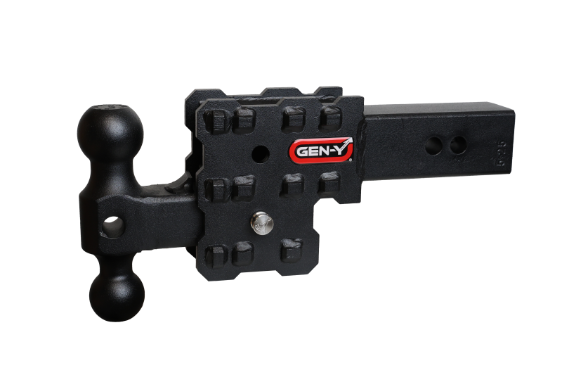 GEN-Y Hitch Gen-Y Phantom-X 2.5in Solid Shank 2.5in Drop 1.6K TW 16K Hitch w/GH-051 (No Flat Towing)