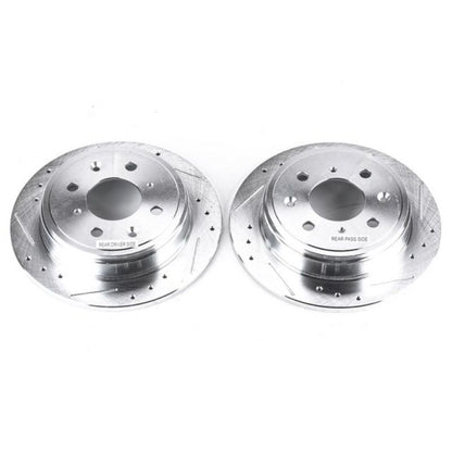 PowerStop Power Stop 90-01 Acura Integra Rear Evolution Drilled & Slotted Rotors - Pair