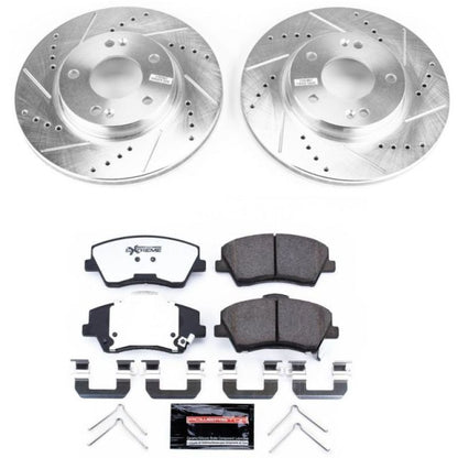 PowerStop Power Stop 17-19 Hyundai Ioniq Front Z36 Truck & Tow Brake Kit