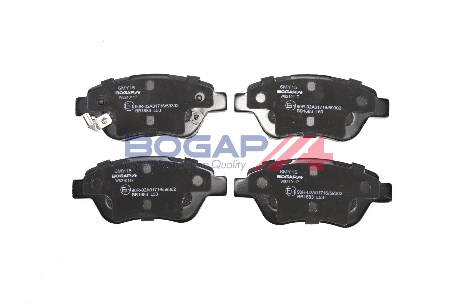 BOGAP W8210117 Brake Pad Set, Disc Brake | ML Performance Car Parts