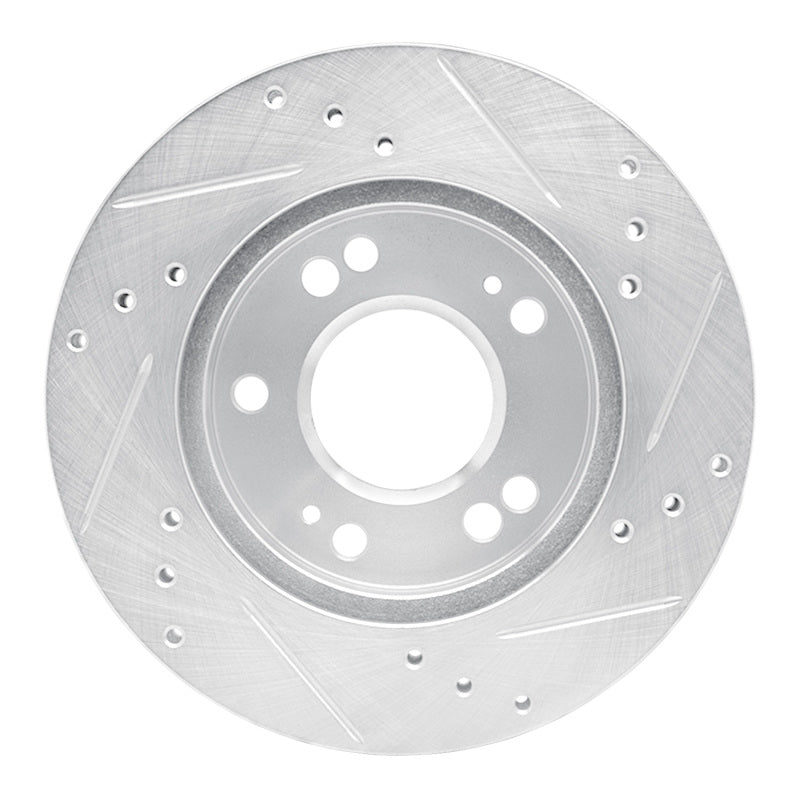 R1 Concepts R1 90-05 Chrysler SEBRING Front Left Drilled & Slotted Silver Brake Rotor