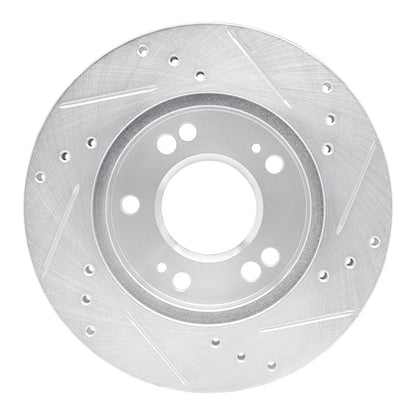R1 Concepts R1 90-05 Chrysler SEBRING Front Left Drilled & Slotted Silver Brake Rotor