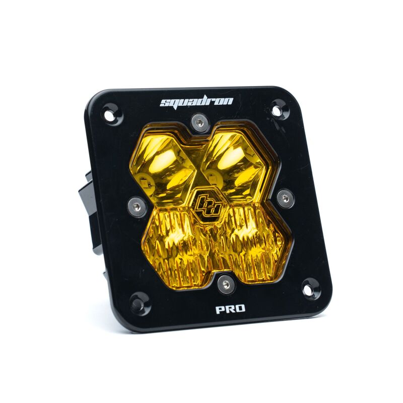 Baja Designs Squadron 2.0 Pro LED Driving Flush Mount (Single Light) - Baja Amber