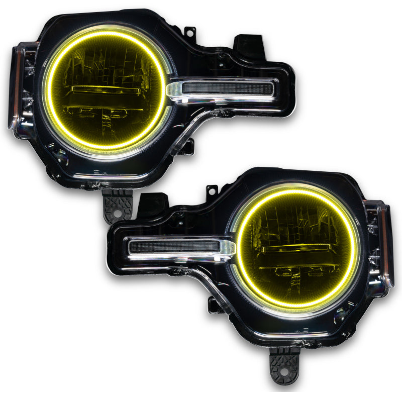 ORACLE Lighting Oracle 2021 Ford Bronco Base Headlight LED Halo Kit - ColorSHIFT - w/o Controller